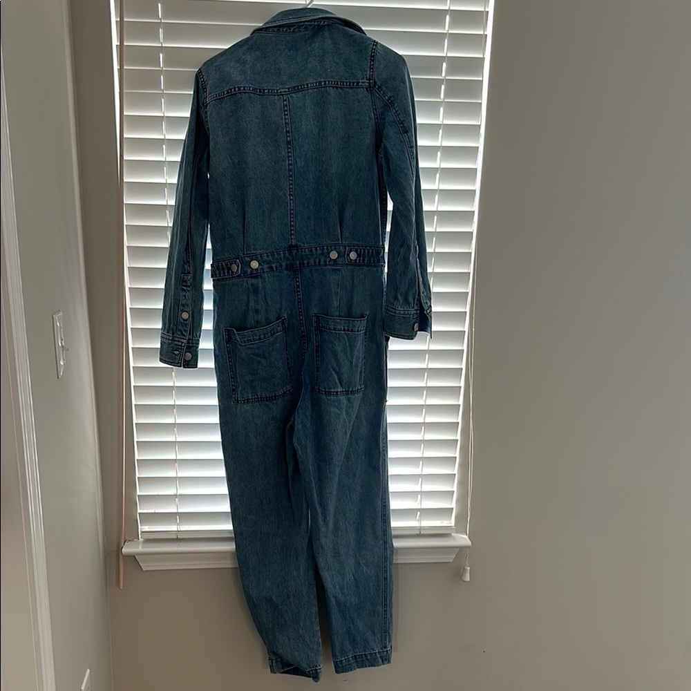 Madewell Denim Jumpsuit Jean Coveralls Long Sleeve - Picture 7 of 8